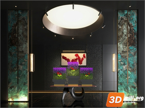 Lobby Decoration Skp Files 